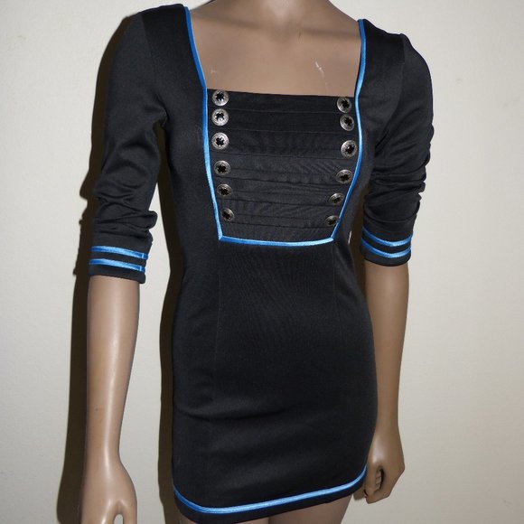 NIKIBIKI BLACK MINI DRESS SZ S NWT - Picture 13 of 14